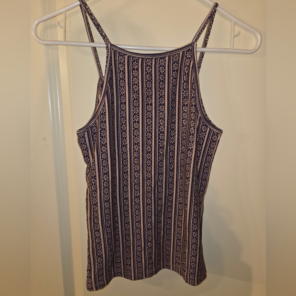 Novella Royale Alice Tank Top Striped Sleeveless - Navy & Beige - Picture 2 of 7